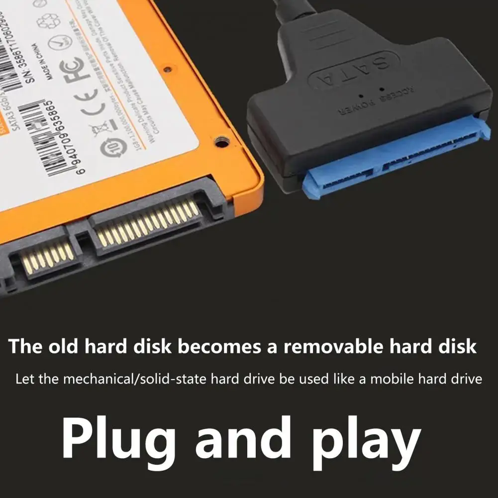 

Надежный кабель для жесткого диска с разъемом usb 3.1 Type-C на SATA 22pin кабель преобразователя жесткого диска компьютерные аксессуары