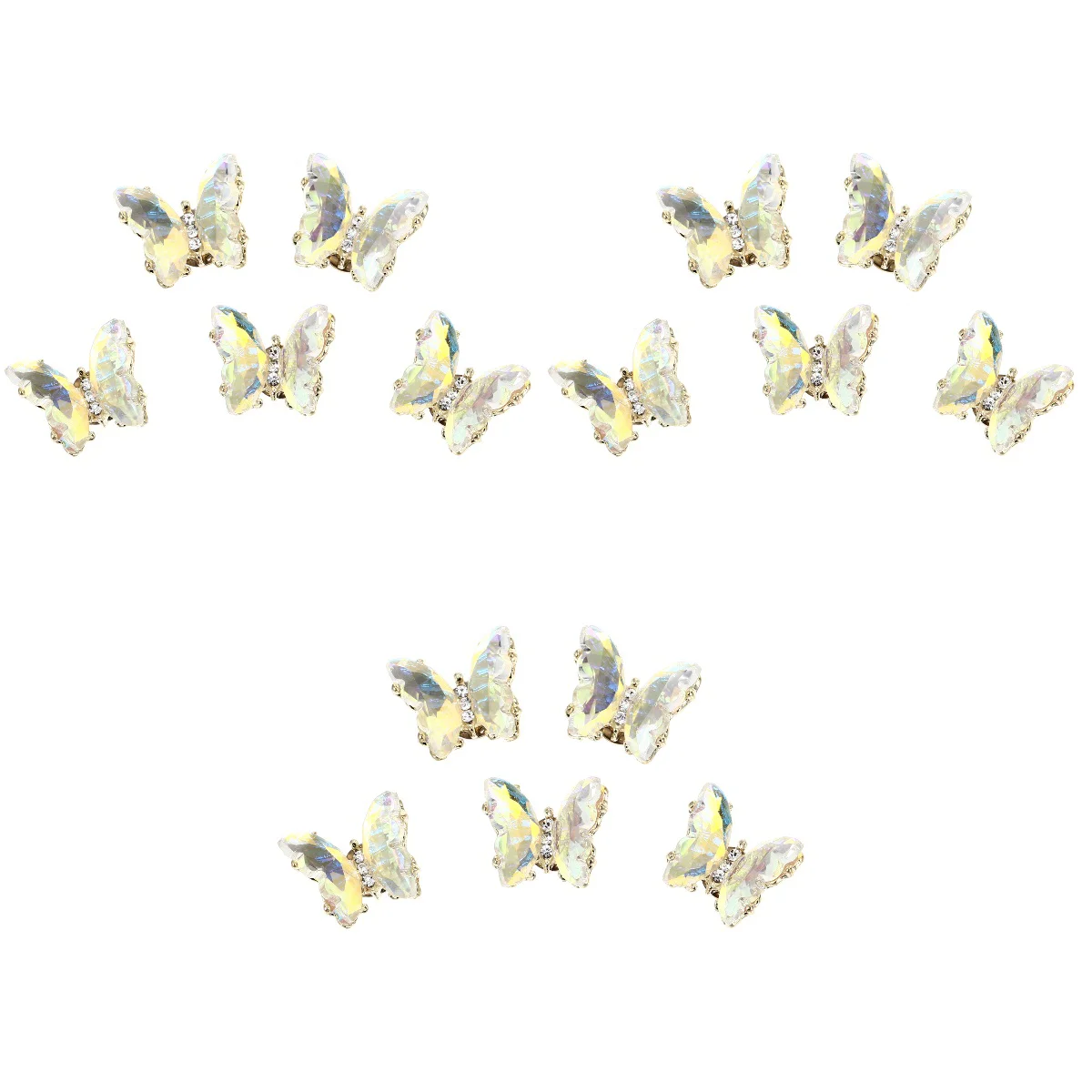 

Украшения для ногтей, Кристальные бабочки, патчи для ногтей, маникюрные украшения