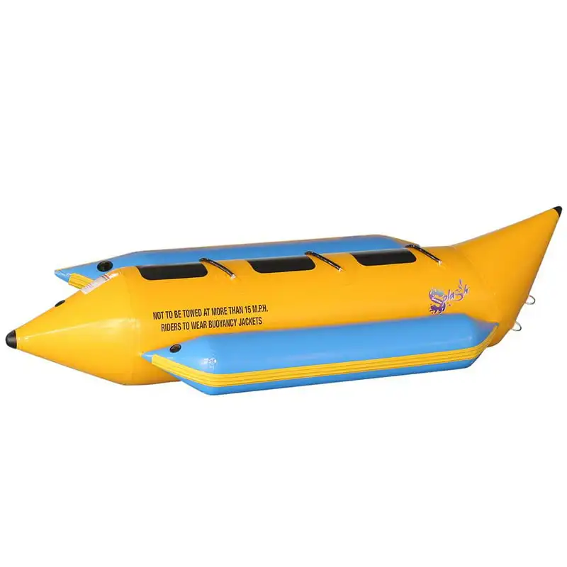 

Person Inflatable Banana Boat, Includes Storage Bag, Foot , and Repair Kit, and Thick, Reinforced Seats and Foot Areas, and D
