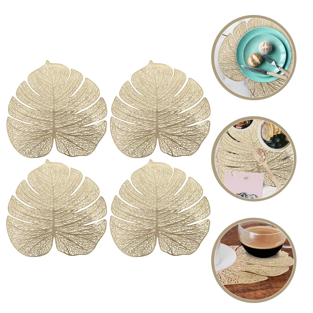 

Placemat Coaster Leaves Palm Leaf Coffee Pot Tropicalmat Protectors Pan Office Hot Trivet Mats Cup Mug Coasters Restaurant Tea