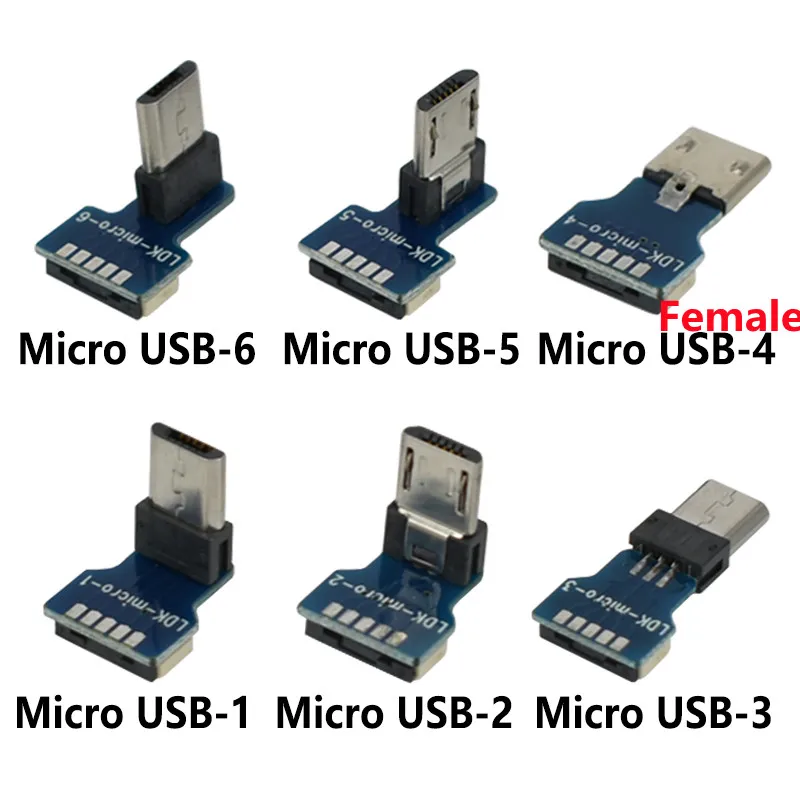 Mini USB B MICRO Type-c Тип A 5pin папа 90 Угловой для 2 0 плоский кабель зарядки и передачи