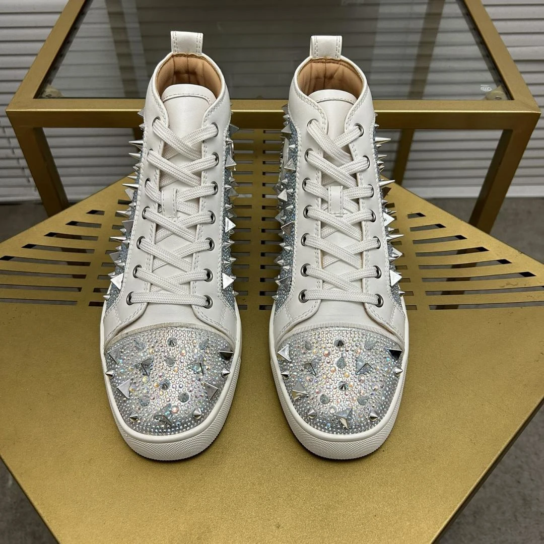 Модные дизайнерские туфли с заклепками Летние мокасины Cl мужская обувь низким