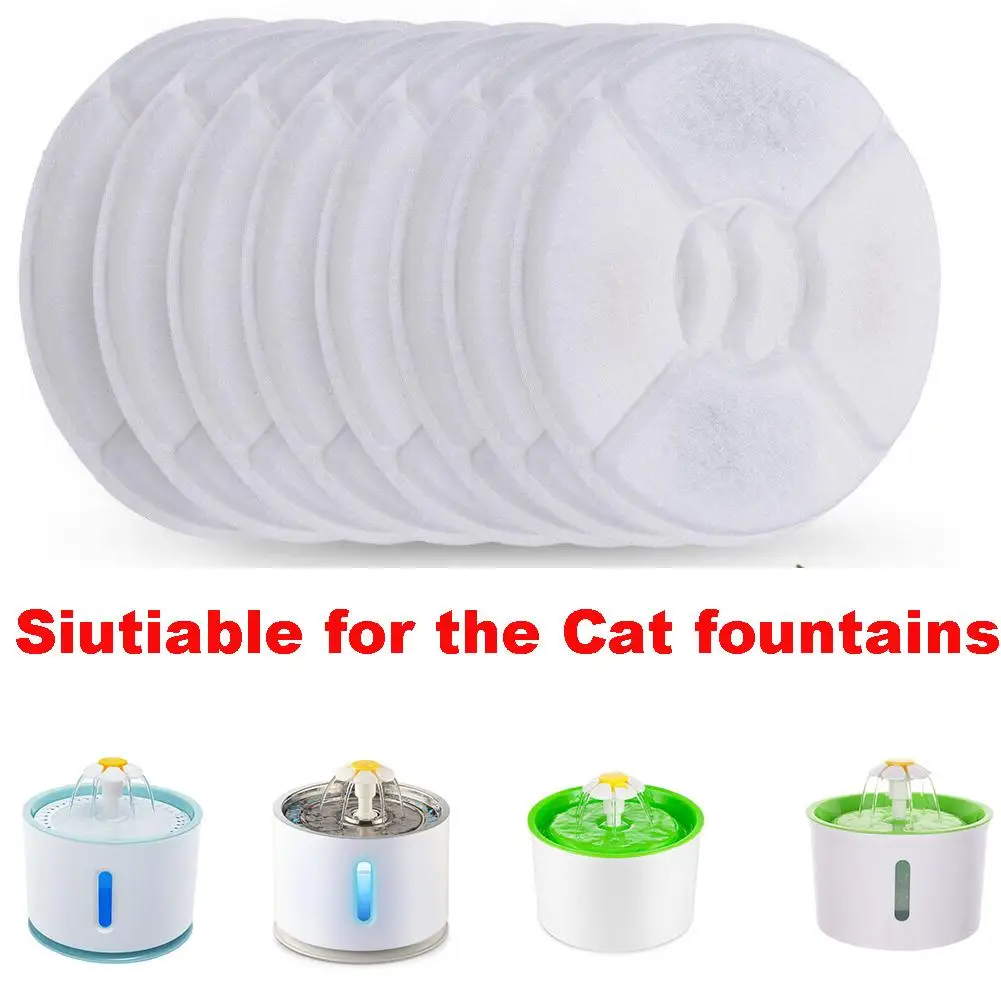 

Activated Carbon Filter Element For Pet Water Dispenser Coconut Shell Ion Resin Filter Cotton For Cat Dog Water Fountain Filters