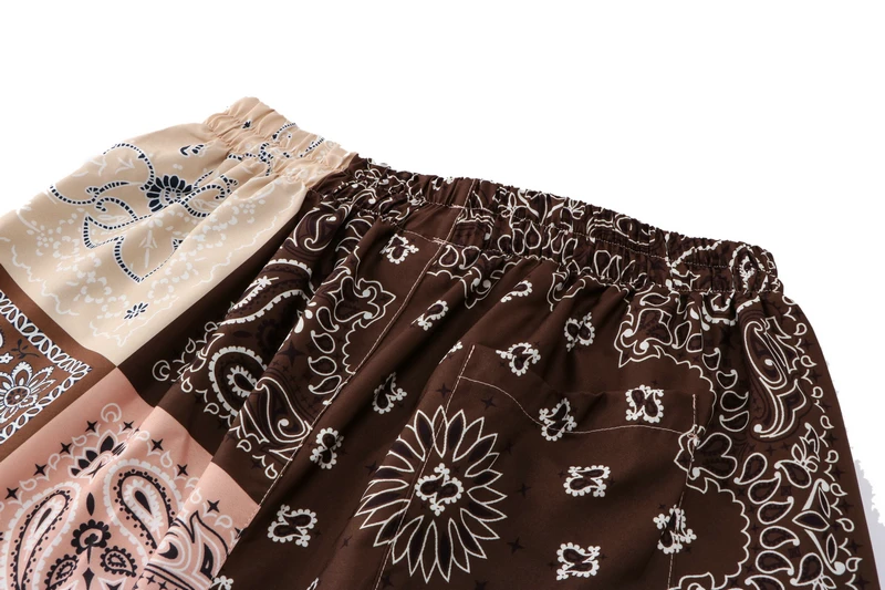 Multi Pattern Print CASABLANCA Seaside Beach Serions Shorts Shirt Set Men Women Top Versions Hawaii Style Holiday Pocket Suit