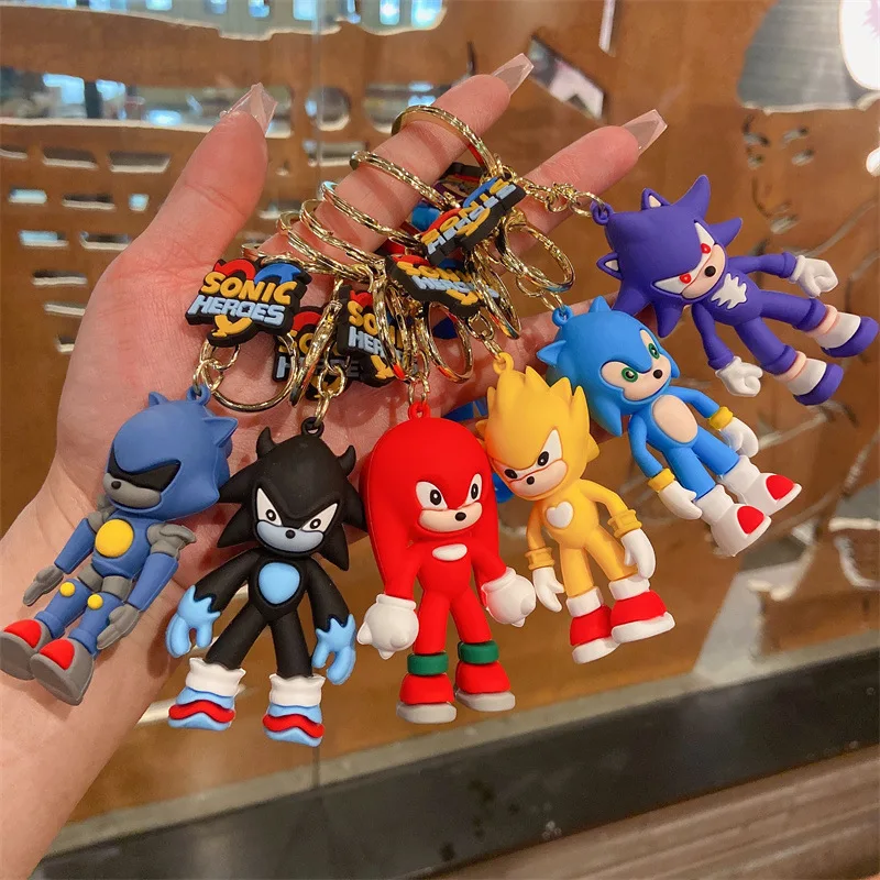 

Sonic Fashion Car Key Chain Couple Bag Pendant Small Gift Key Chain keychain for girls anime keychain