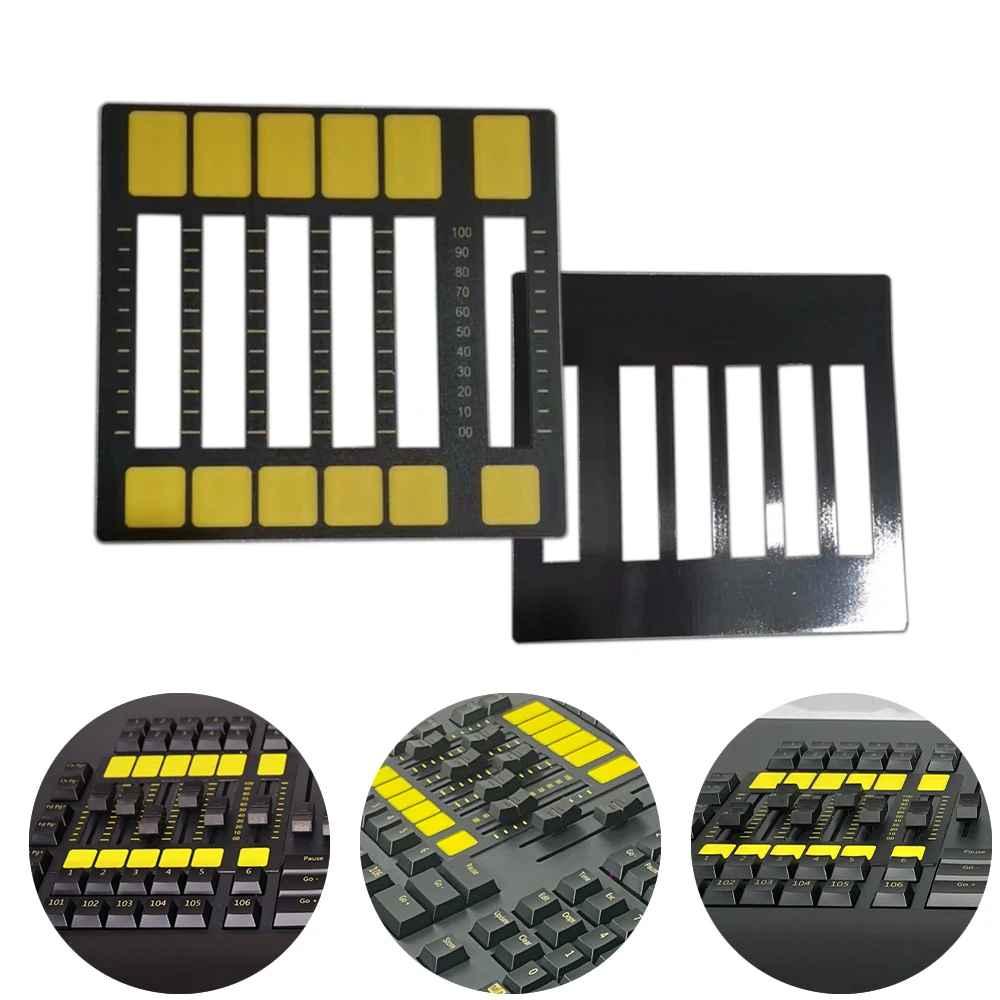 

MA2 контрольная консоль с крыльями, Желтая Магнитная Наклейка Dmx512, детали консоли для освещения диджея, дискотеки, движущегося луча