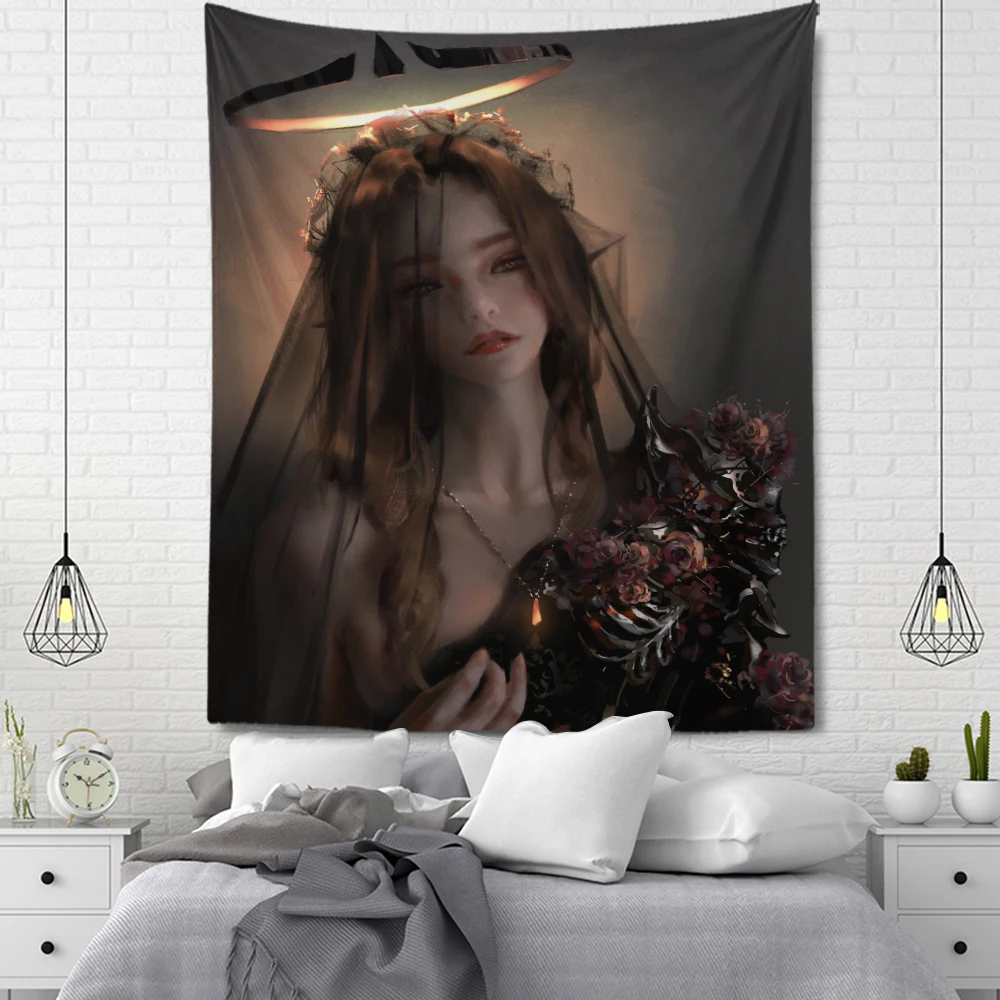 Anime Tapestry Room Decoration Home Ghost Knife Character Hanging Wall Living |