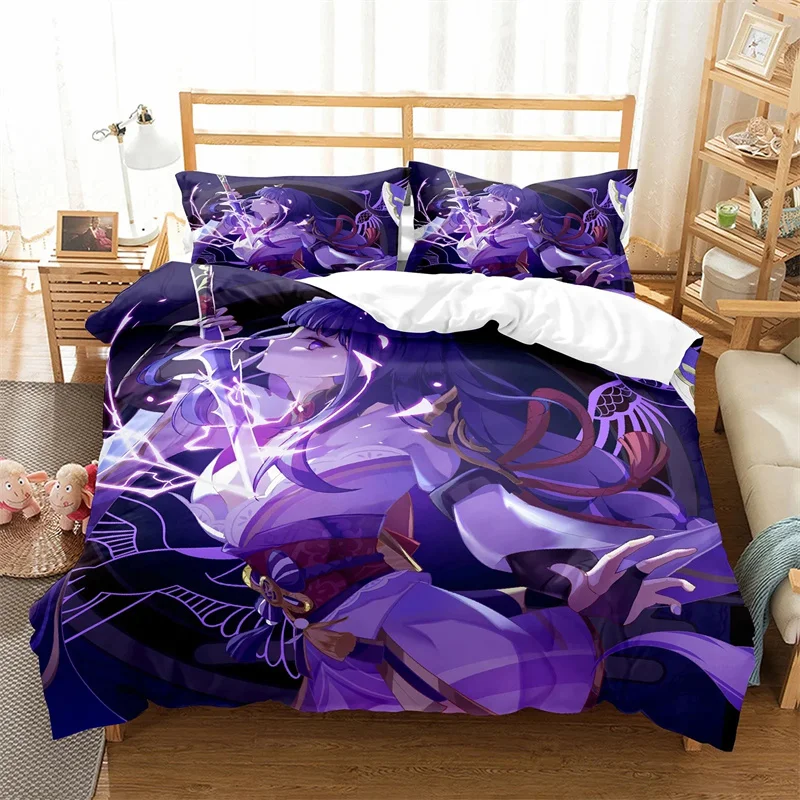 Genshin Impact Anime Arataki Ltto Bedding Sets exquisite bed supplies set duvet cover comforter luxury birthday gift ﻿