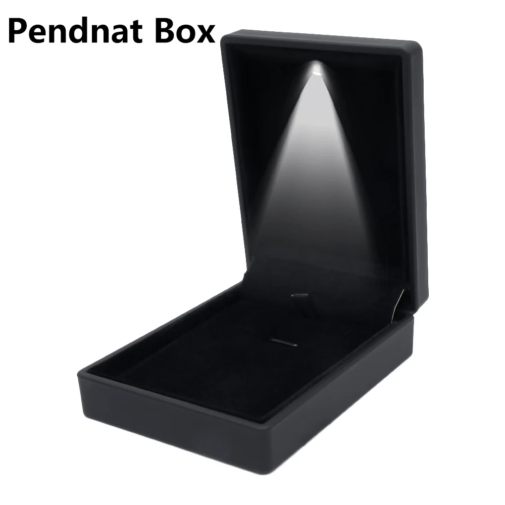 

Шкатулка для украшений с подсветкой бархатная