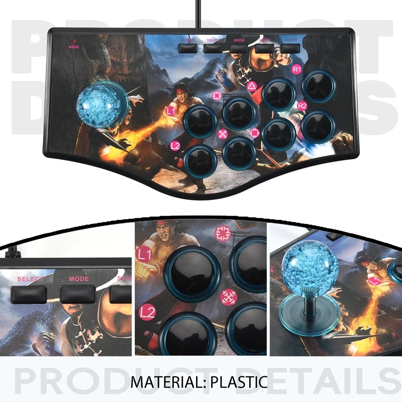 Ретро аркадный игровой контроллер-качалка USB-джойстик для Ps2/Ps3/Pc/Android Smart TV