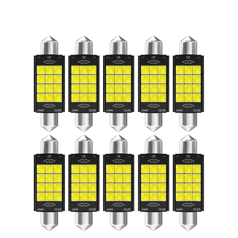 10 шт. гирлянда 31 мм, 36 мм, 39 мм, 41 мм, C5W, C10W, супер яркий 3030 3D чип, фонари для автомобиля, Canbus, внутренние габаритные огни, лампы для чтения 12 В