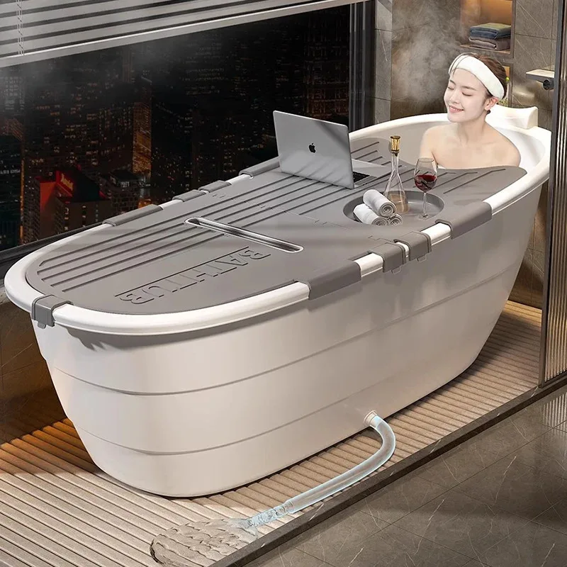 Складная горячая ванна для спа портативная надувная мытья волос взрослых ведро