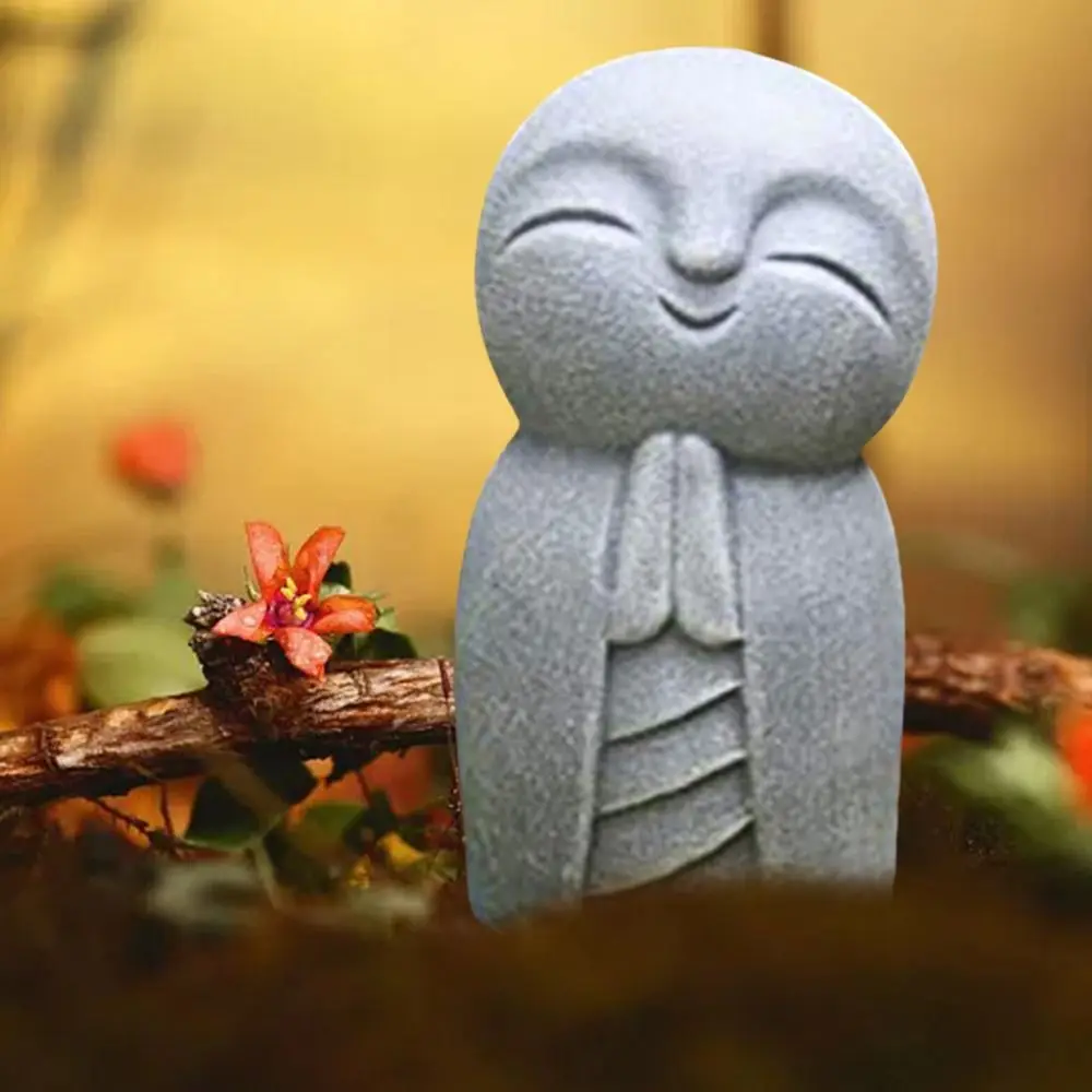Симпатичная статуя Jizo маленькая Будда джизо для вашего дома или сада идеальное
