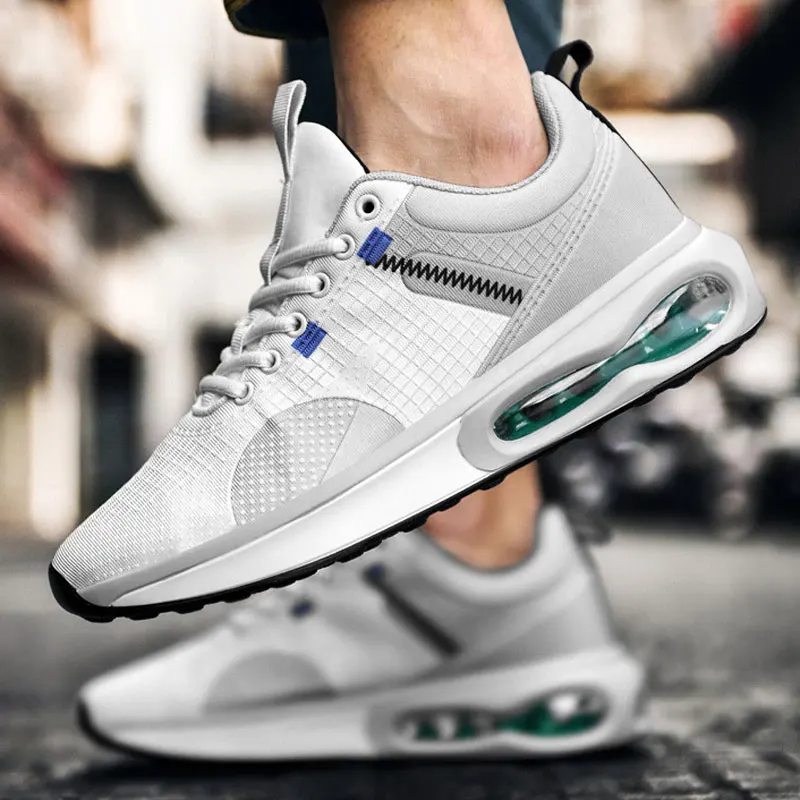 2022 Mesh Breathable Running Shoes Trend Fashion Casual Air Cushion Sneakers Comfortable Anti Skid Wear-resistant Sport Shoes