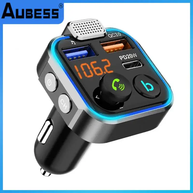 

Fm Transmitter Durable Pd 20w Car Adapter Hands Free Universal Car Accessories Mp3 Player Support U Disk