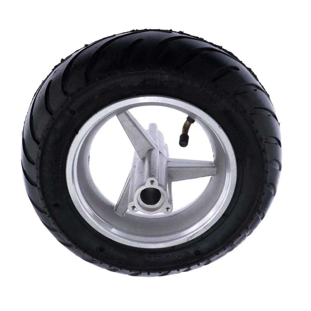 

10-6.5 Heavy Duty Rubber Rear Wheel Tire And Rim for 47cc Pit