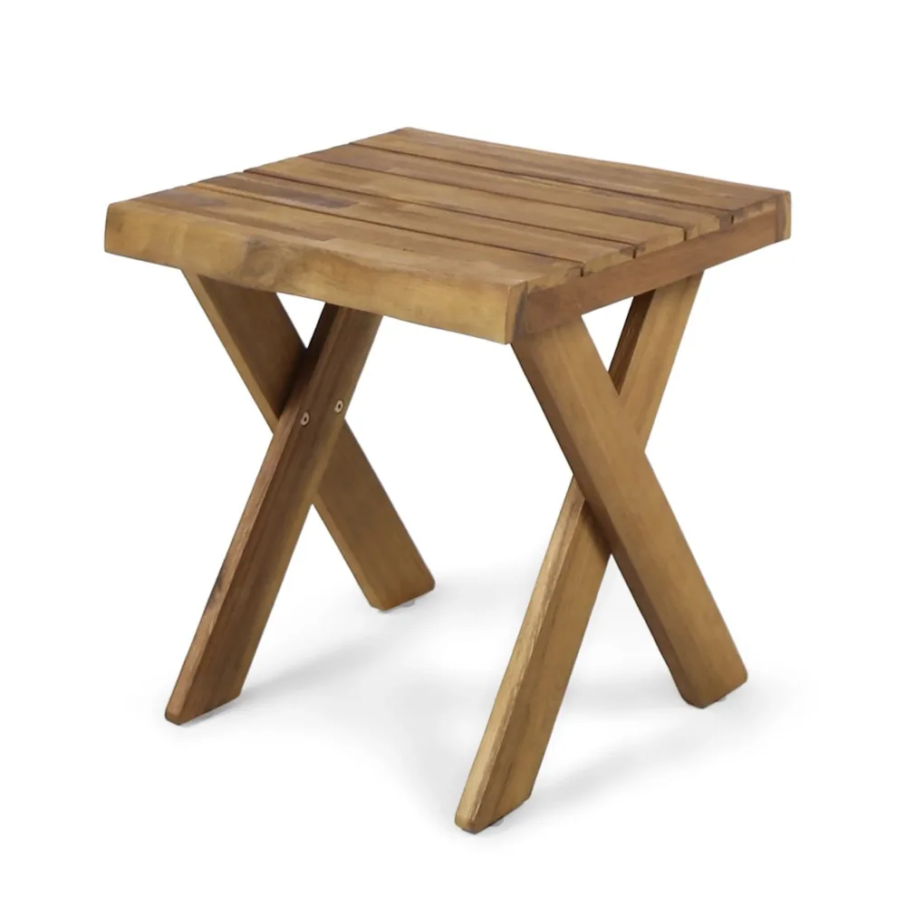 

Noble House Acacia Wood Square Side Table, Teak