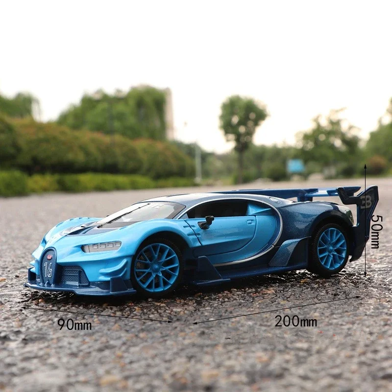 Модель автомобиля Bugatti Vision Gt литая и Игрушечная модель масштаб 1:24