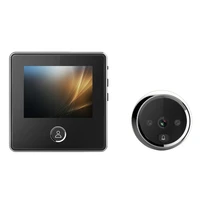 hot 3c lcd screen electronic door viewer bell ir night door camera photo recording digital door viewer smart peephole doorbell