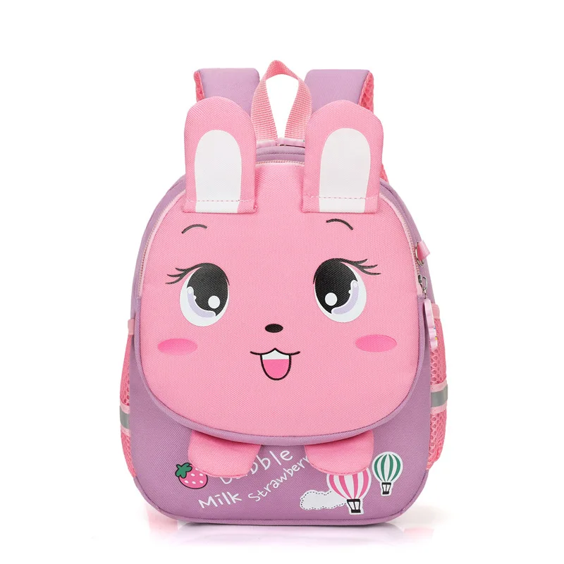 Fashion Children Soft Rabbit Tiger Animal Backpacks 2022 New Student Girl Boy Large School Bags Baby Sac Licorne In Kindergarten