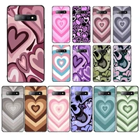maiyaca latte pink purple color love coffee heart phone case for samsung s10 21 20 9 8 plus lite s20 ultra 7edge