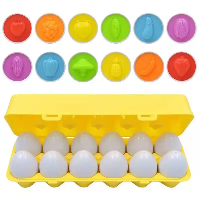 Matching Egg Twisted Recognition Color Shape Children Early Education Assembled Toy Box Smart Matching Egg Montessori Baby Toys