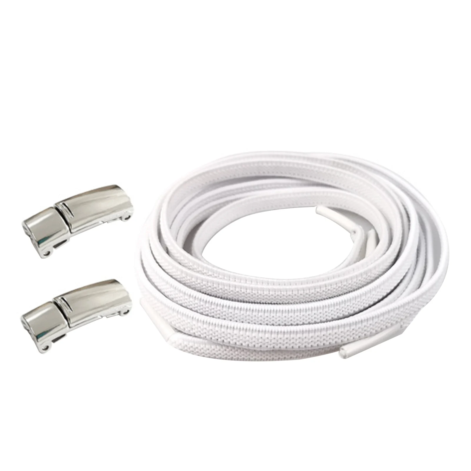 

Kids Adult Magnetic Buckle Flat Elderly Lazy Running Sneakers Latex No Tie Durable Locking Clips Elastic Shoelaces Universal