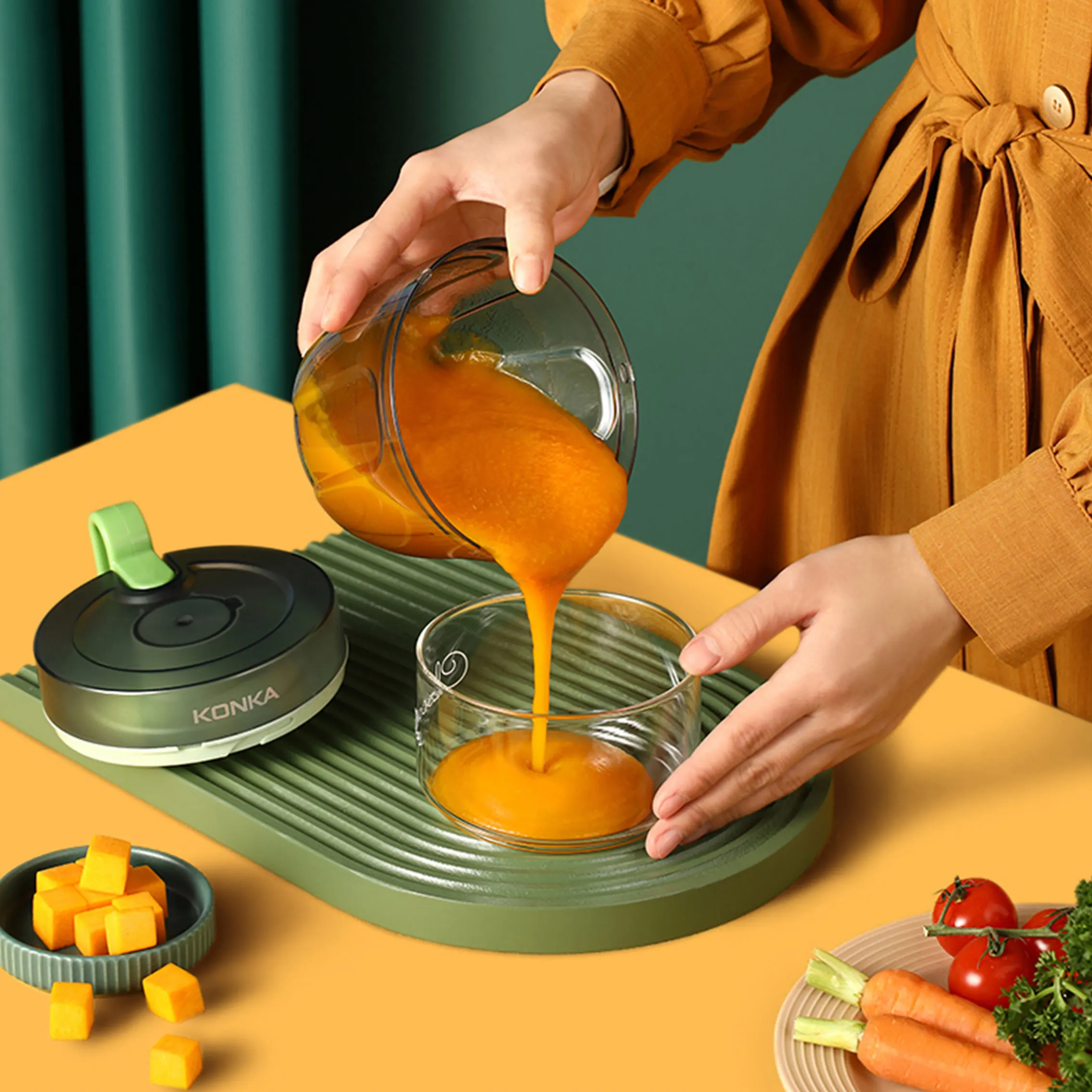 Ручной кухонный измельчитель с 3 лезвиями и блендером овощерезка слайсер