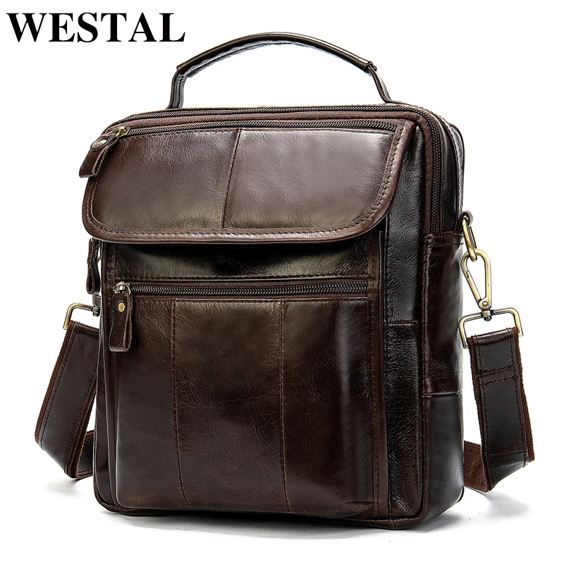 Crazy Horse Shoulder Messenger Women Men Bag Crossbody Cow Genuine Leather Office Business Work Briefcase For Small Handbag Male