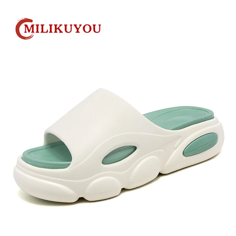 Women's Slippers Eva Soft Cloud Slides Female 2023 Thick Soled Woven Design Shoes Woman Home Shoes Non-Slip Garden Beach Slides