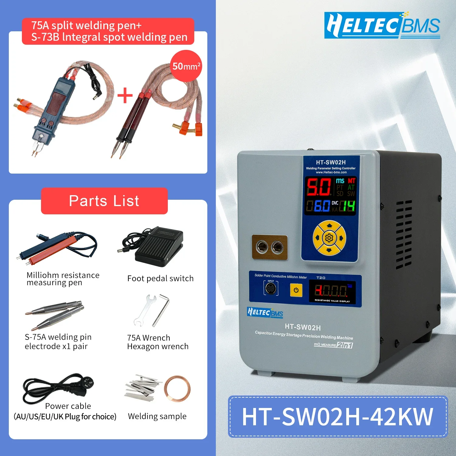 42 кВт конденсатор для хранения 73B ручка DIY аппарат точечной сварки портативная