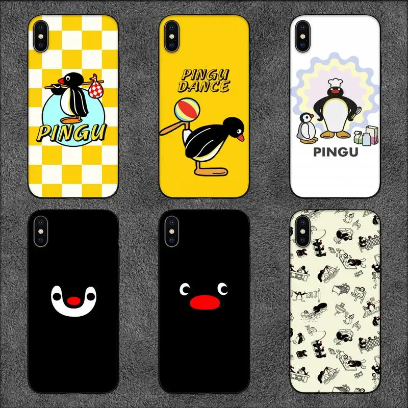 Мультяшный чехол Pingu Пингвин для телефона iPhone 11 12 Mini 13 Pro XS Max X 8 7 6s Plus 5 SE XR |