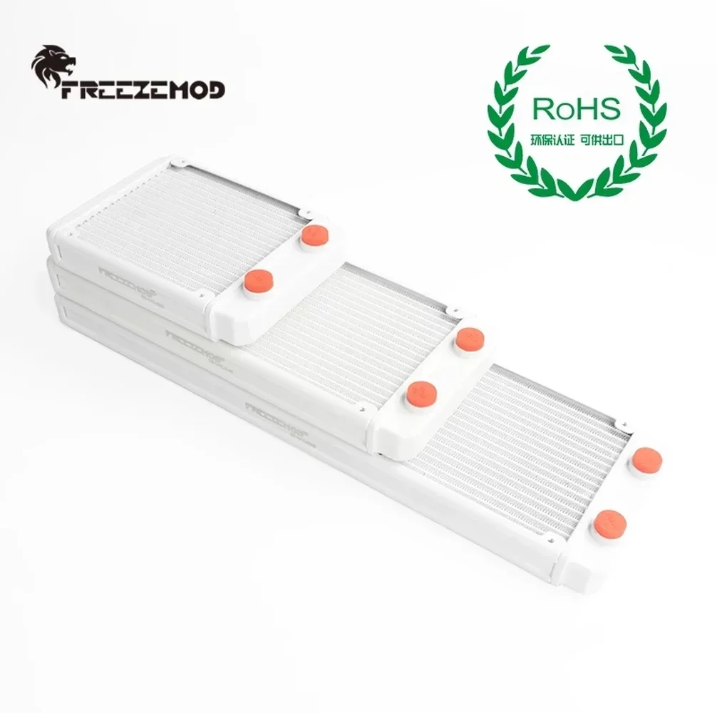 FREEZEMOD 240 мм алюминиевый радиатор, 18 шт., труба G14, резьбовой интерфейс, белое рассеивание тепла и водяное охлаждение ПК MOD SR-LPZJ240 (art.: 3920ccac40aed) - 3920ccac40aed