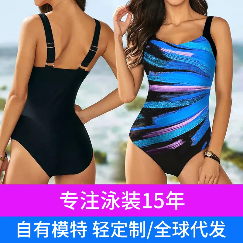 

One-Piece Swimsuit for Women, Suspender Swimsuit, Cover the Belly and Look, Thin and Dry, Quick, Summer, New Style