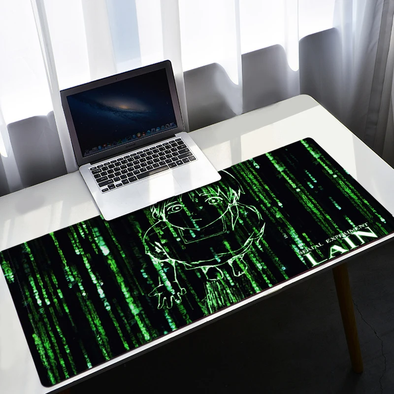 

Lain Non-slip Mat Large Mouse Pad Gamer Gaming Pc Accessories Deskmat Mausepad Mousepad Mats Keyboard Cabinet Mause Laptops Pads