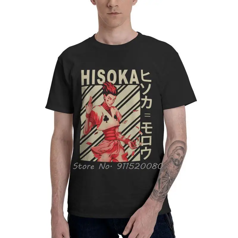 Футболка Hisoka Morow Hunter X Мужская хлопковая тенниска с рисунком аниме принт манга Hxh
