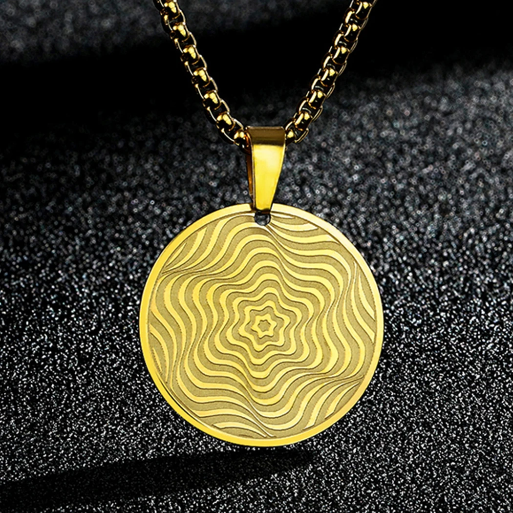 CHENGXUN Geometric Magic Star Opart Necklace Men Women Classy Jewelry Unique Handmade Eternal Friendship Bestie Gift for her him
