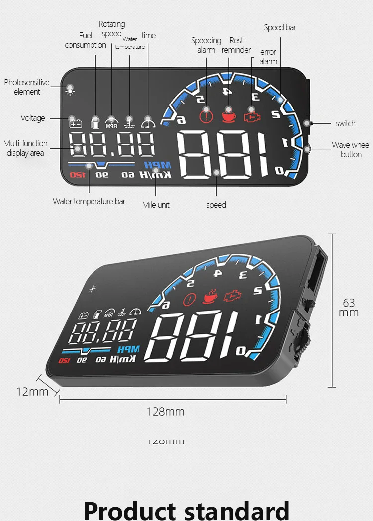 Новейший дисплей на лобовое стекло подходит для Mitsubishi Xpander 2017 +
