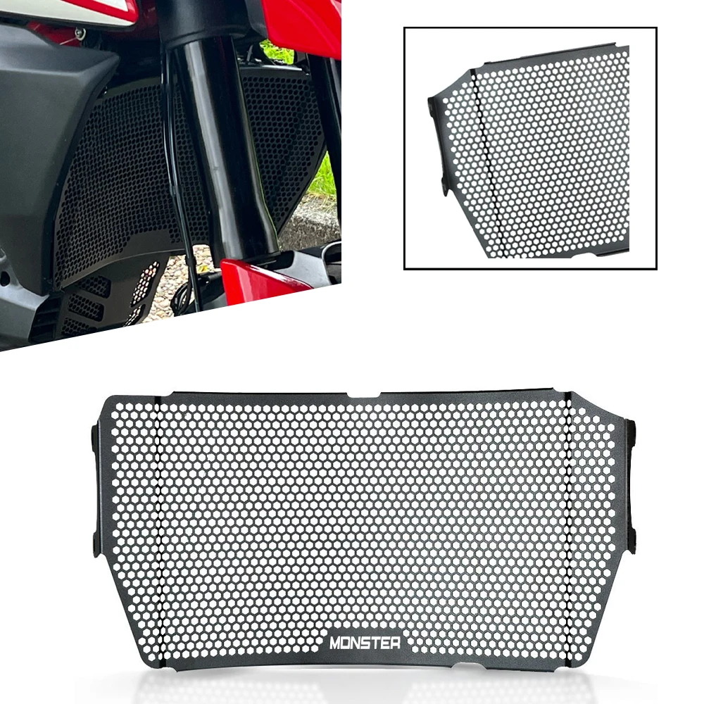 

Motorcycle Radiator Grille Guard Cover For Ducati Monster 821 Monster821 2013 2014 2015 2016 2017 2018 2019 2020 2021 2022 2023