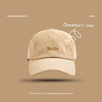 2022 spring and summer hat korean version wild letter embroidered baseball cap casual sunshade hat