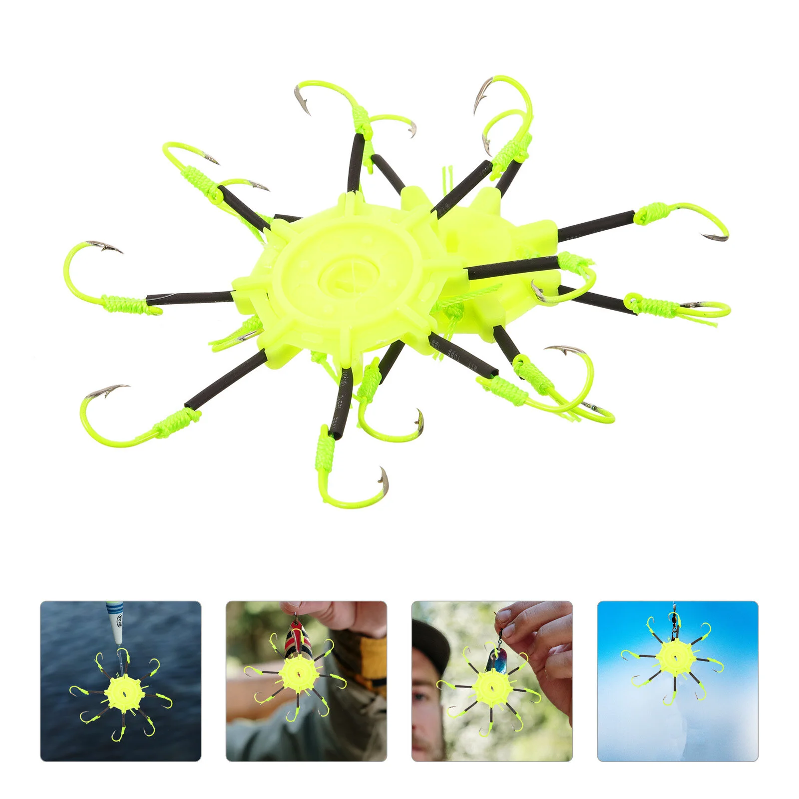 

Row Hook Bionic Fish Baits Artificial Fishing Lure Squid Jigs Equipment Creative