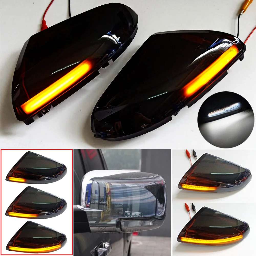 

2pcs For Dodge Ram 1500 2500 3500 LED Side Rearview Mirror Dynamic Indicator Blinker Light Rear View Mirror Turn Signal Light