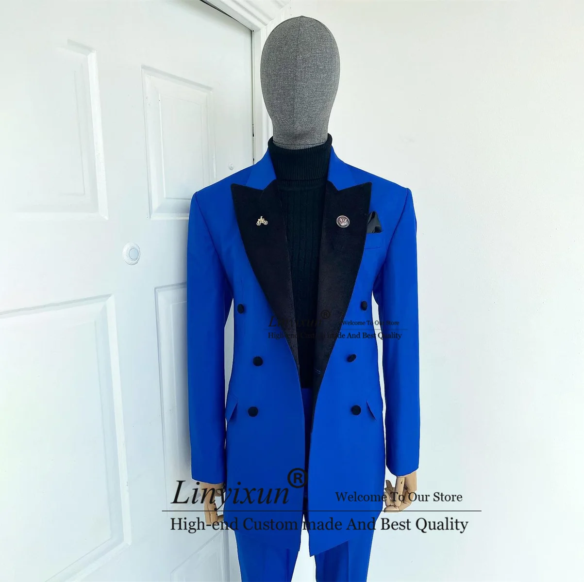 

Классические мужские костюмы, облегающие Свадебные Длинные смокинги для жениха с заостренным лацканом, комплект из 2 предметов, мужские деловые костюмы, элегантные мужские костюмы