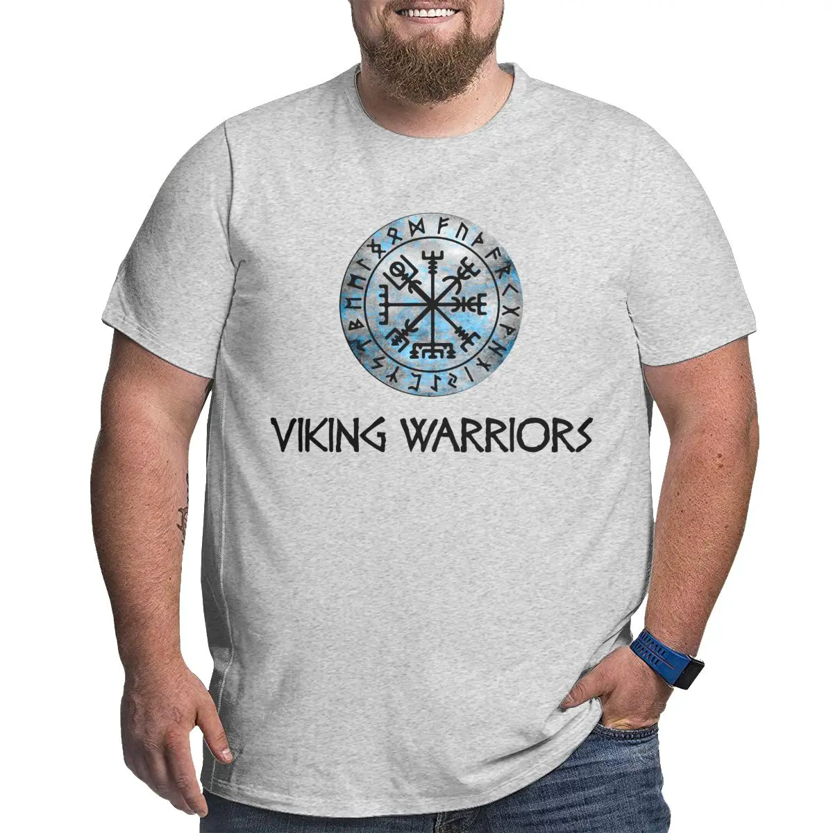 

Viking Warriors Vikings Compass Vikings Big Size Top Quality Plus Size T-shirt Funny Vintage Plus Size Tops Tees