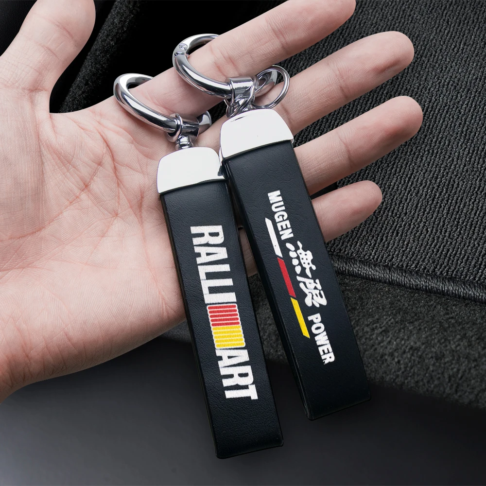 

Car Logo Keychain Leather Metal Buckle Key Chain Keyrings Gifts Accessories For Haval Volvo Lexus Audi Opel Mitsubishi Honda AMG