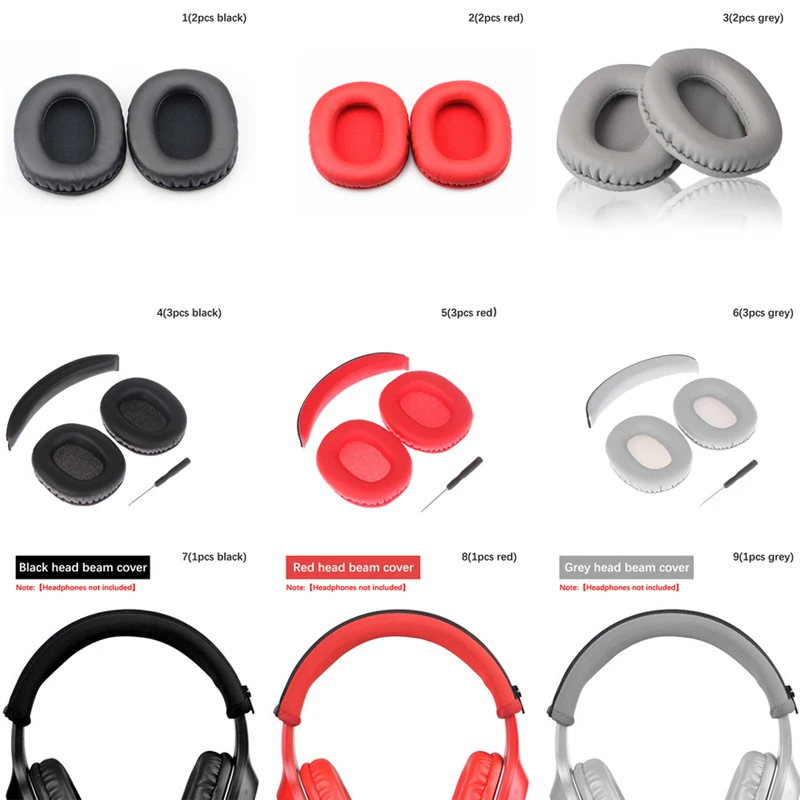 

For Edifier W800BT W808BT W800X K830 K815P G1 Headphone Head Beam Ear Pads Cover Earmuffs