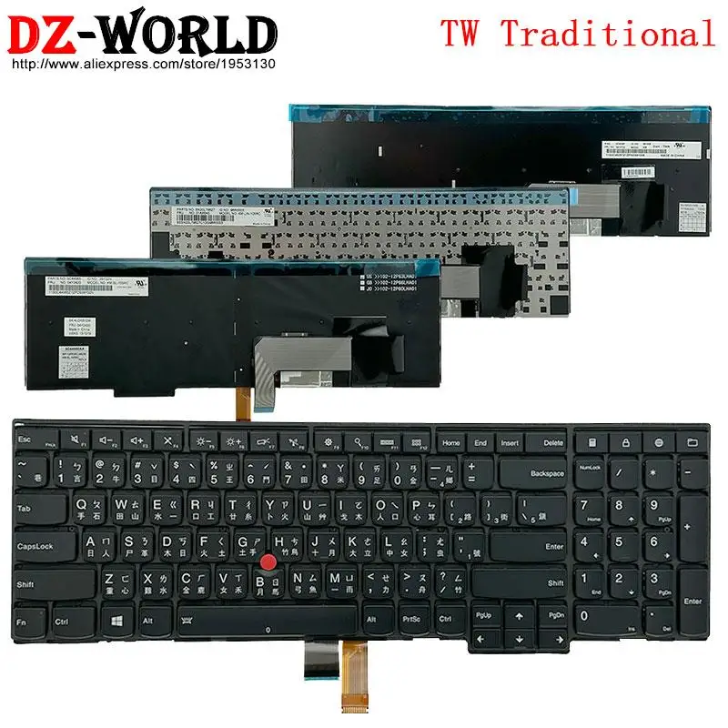 

TW Traditional Keyboard for Lenovo Thinkpad P50S T560 W540 T540P W541 T550 W550S L540 L560 L570 E531 E540 04Y2420 01AX643