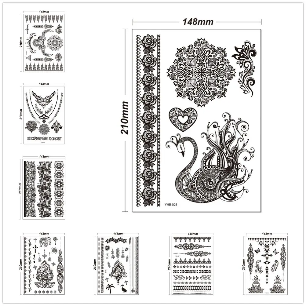 

Simulation Herb Waterproof Colored Drawing Fake Tatto Temporary Tattoos Body Stickers Tattoos Stickers
