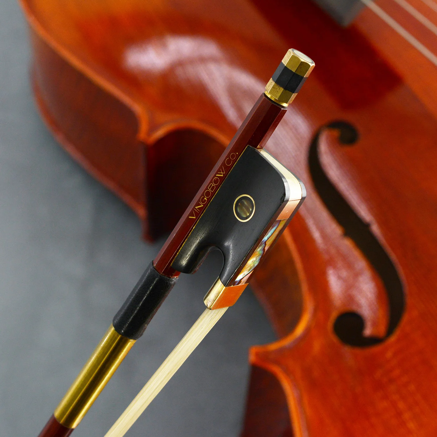 Gorgeous Pernambuco Cello Bow 2 Sizes Well Balance and Sweet Tone Ebony Frog Brass Alloy Fitted for Professional Player 420C enlarge