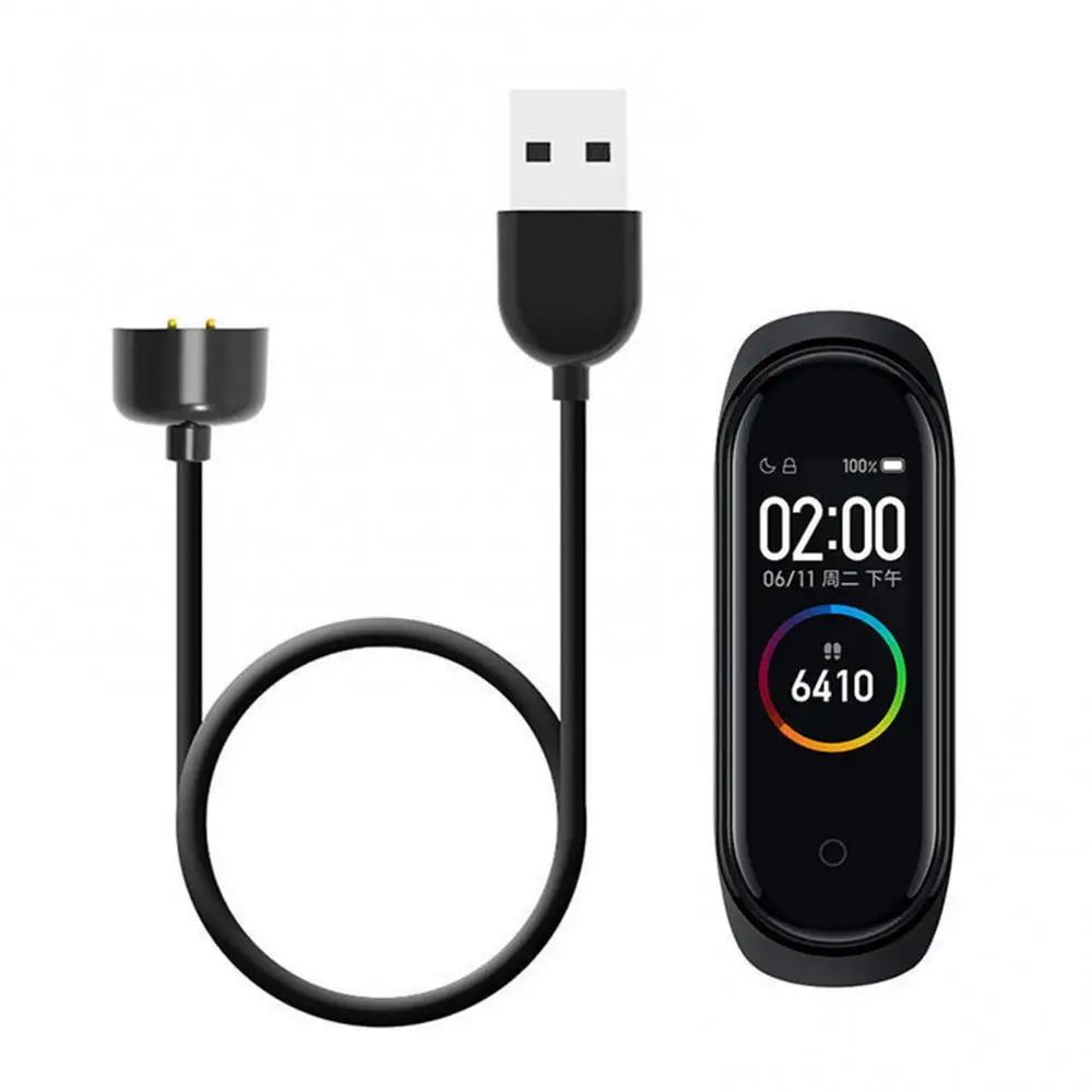 New High-quality Cable Accessories Usb Charger Data Cable Magnetic Charging Cable For Xiaomi Mi Band 6 Black Durable Wire Cable images - 6